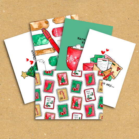 Very Merry Multi Postcard Pack