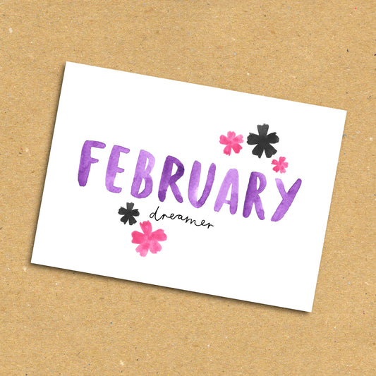 February Dreamer Postcard x5 Pack