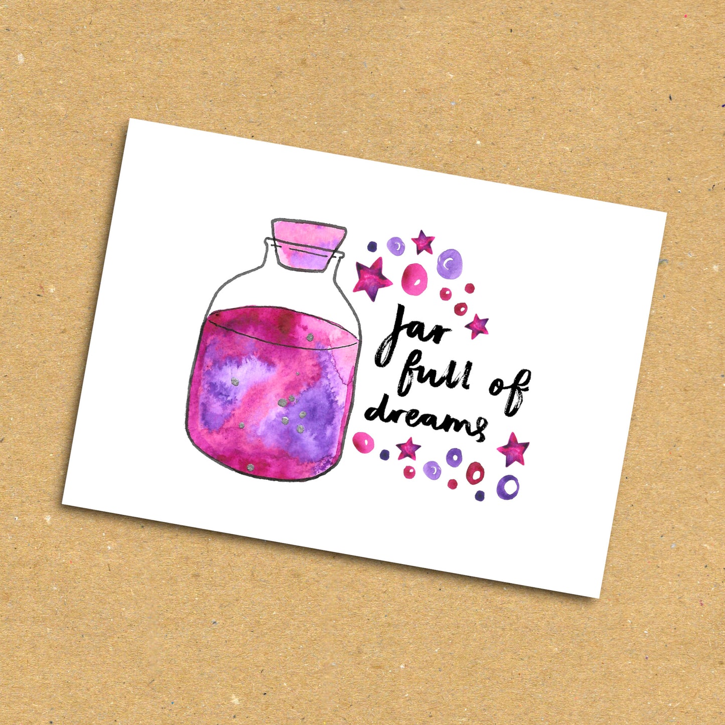 Jar Full Of Dreams Postcard x5 Pack