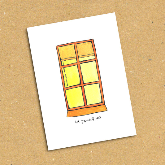 Window "Let Yourself Rest" Postcard x5 Pack