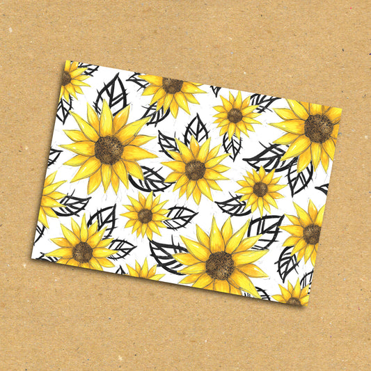 Sunflower Collage Postcard x5 Pack